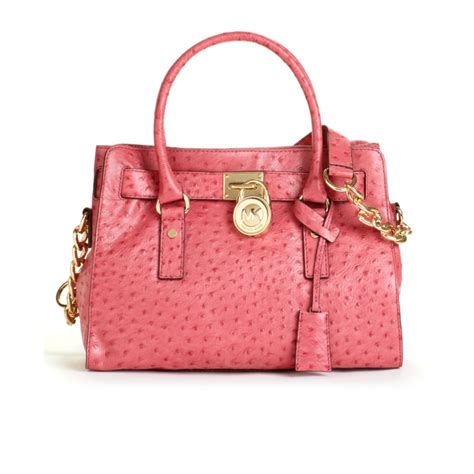 michael kors tote shoulder bag ostrich